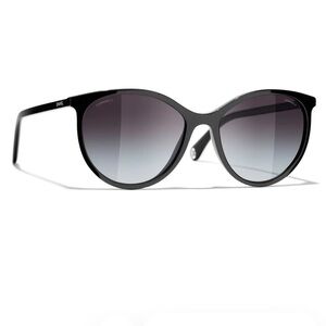 Chanel Pantos Sunglasses - Black/Gray